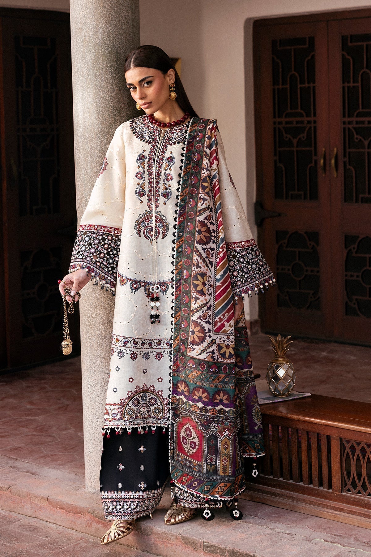 JAZMIN LUXURY EMBROIDERED UNSTITCHED 3 PC