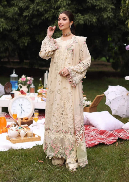 KAHF LUXURY EMBROIDERED UNSTITCHED LAWN 3 PC