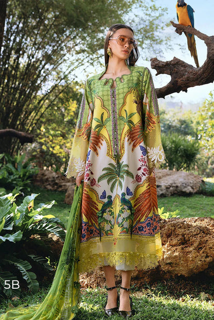MARIA B. NEW PRINTED LAWN 3 PC WITH PATCHES