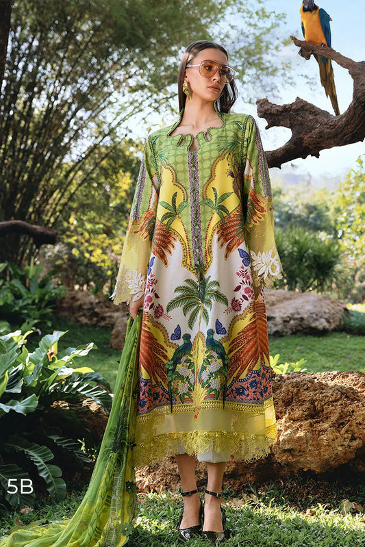 MARIA B. NEW PRINTED LAWN 3 PC WITH PATCHES