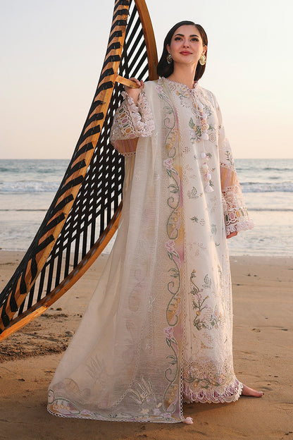 QALAMKAR LUXURY EMBROIDERED LAWN 3 PC