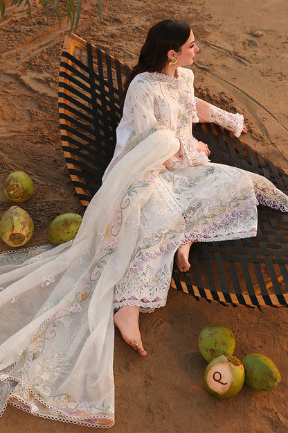 QALAMKAR LUXURY EMBROIDERED LAWN 3 PC