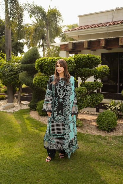 ANEELAS LUXURY EMBROIDERED LAWN 3 PIECE