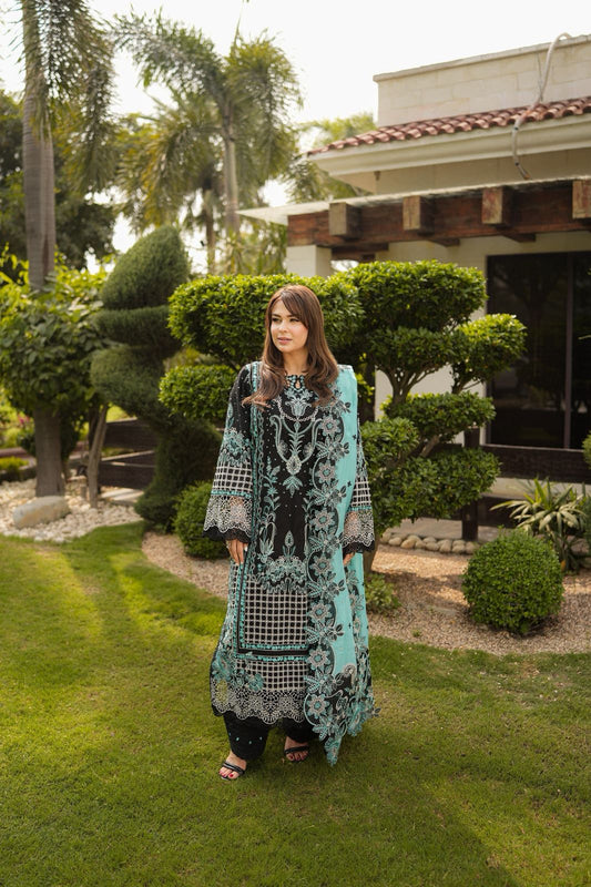 ANEELAS LUXURY EMBROIDERED LAWN 3 PIECE