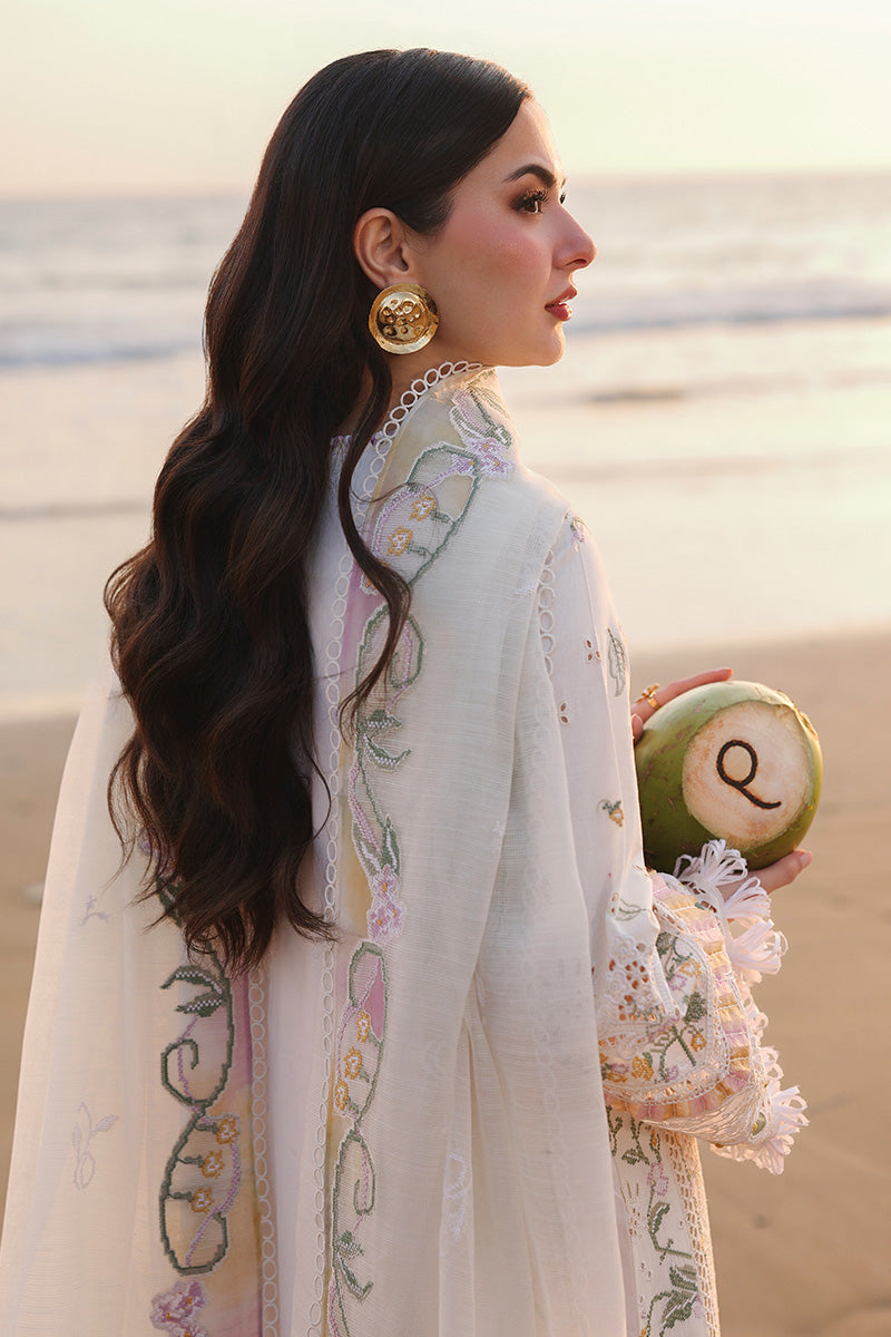 QALAMKAR LUXURY EMBROIDERED LAWN 3 PC