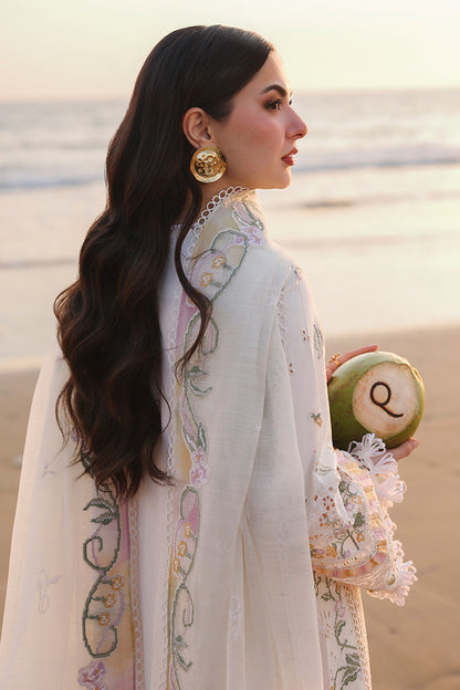 QALAMKAR LUXURY EMBROIDERED LAWN 3 PC