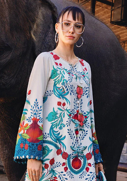 MARIA B. PRINTED LAWN 3 PC WITH PATCHES